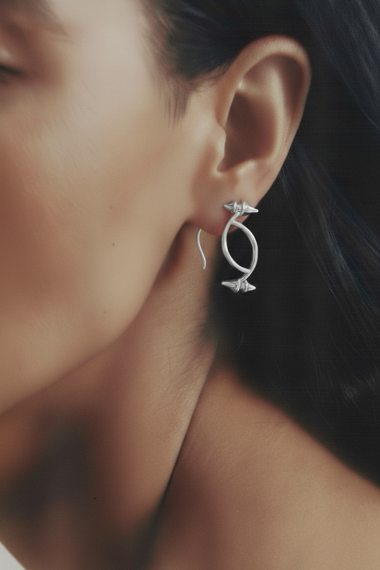 Deni Earrings Silver
