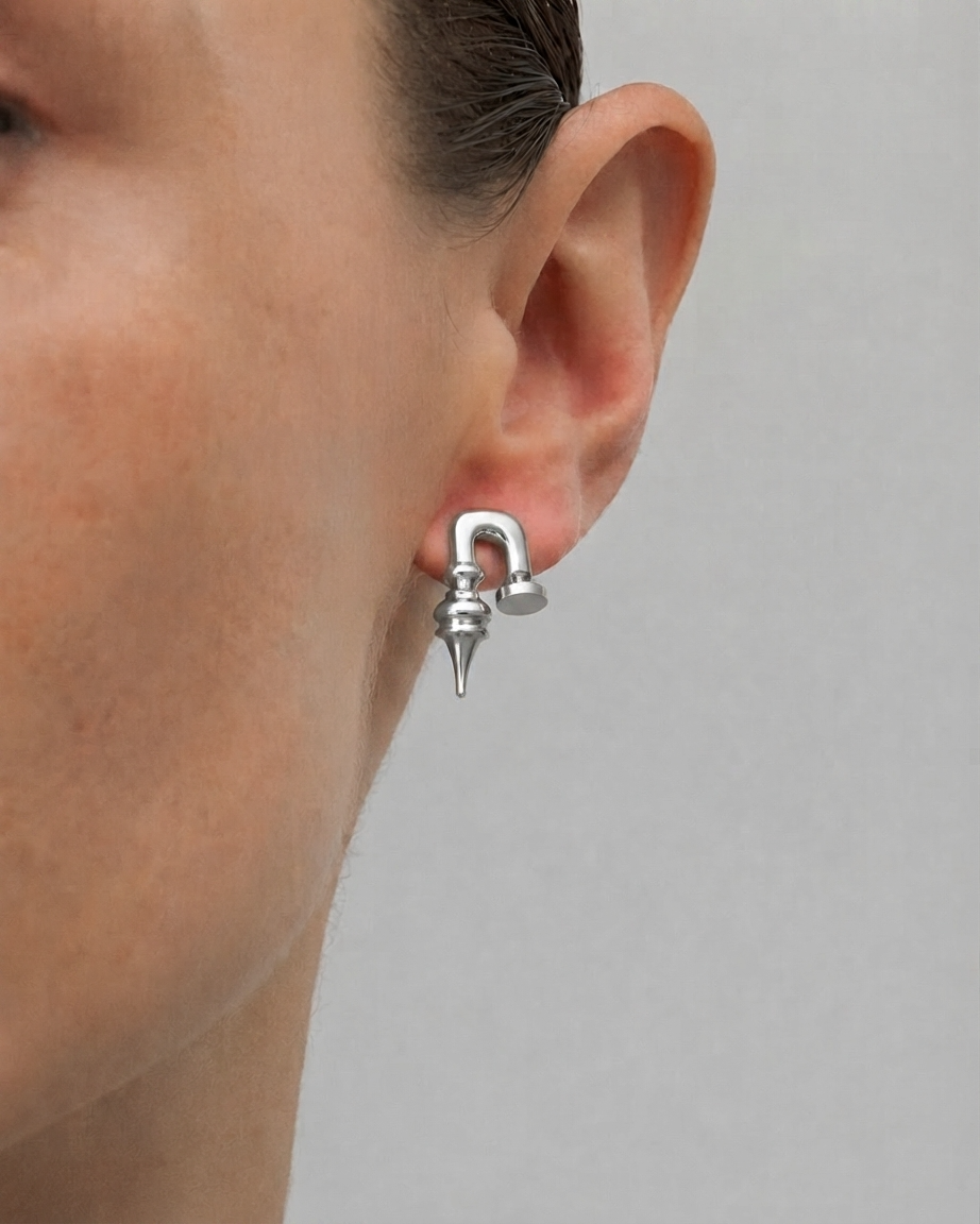 Cerien Earrings — Silver
